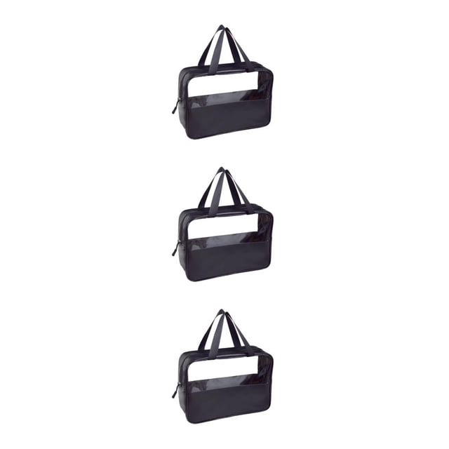 Seitruly Bolsa de almacenamiento multifuncional y compacta para cosméticos portátil para un fácil acceso Bolsas de maquillaje transparentes Type1 NO1