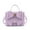 Lilac, variant on Women's Vegan Leather Adjustable Eva Double Bow Everyday Crossbody, Lilac