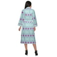 thumbnail image 3 of Moomaya Printed Robe For Girls Cotton Bathrobes For Women Wrap Dressing Gown, 3 of 6
