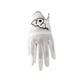 thumbnail image 1 of Guante de golf para mujer, color blanco, de microfibra suave, para jugador, izquierda 18 cm, 1 of 9