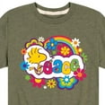 thumbnail image 3 of Peanuts - Peace Floral & Colorful Woodstock - Toddler & Youth Short Sleeve Graphic T-Shirt, 3 of 6