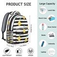 thumbnail image 6 of Stylish Lemon Backpack for School - Durable Bookbag with Laptop Sleeve for Teens & College Students, Roomy Campus Rucksack, Lightweight Carry Bag for High School & University, Cute Citrus Gift, 6 of 6