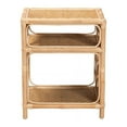 thumbnail image 3 of Baxton Studio Baara Modern Bohemian Natural Brown Rattan Nightstand, 3 of 6
