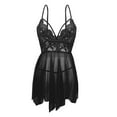 thumbnail image 3 of XWSHYW Lingerie for Women Lace Babydoll Sexy Bra and Panty Sets Sleepwear for Women, 3 of 4