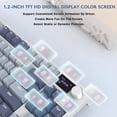 thumbnail image 4 of Teclado Mecanico ATTACK SHARK RK86 75 por ciento Pantalla OLED Triple Modo RGB Hot Swap, 4 of 5