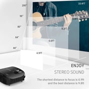 VANKYO Leisure 510 HD Movie Projector, Video Projector with 230 Projection Size, LCD, Support 1080P