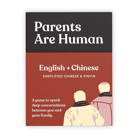 Tarjetas de conversación bilingües Parents Are Human: inglés chino simplificado