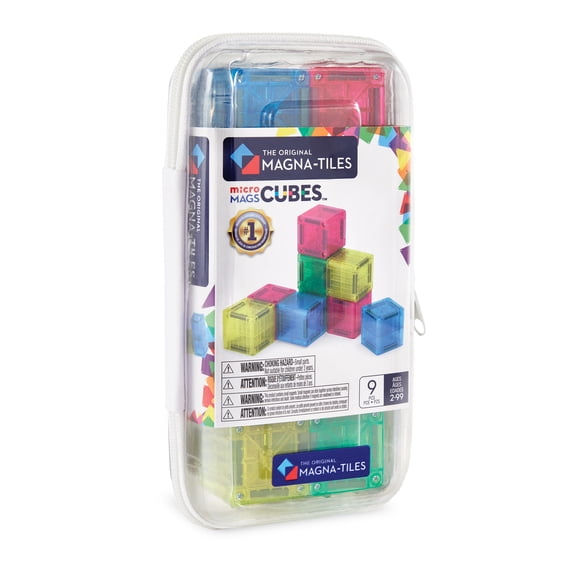 The Original MAGNA-TILES® microMAGS Cubes 9-Piece Magnetic Construction Set