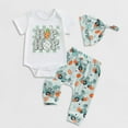 thumbnail image 2 of Byoo Easter Outfits for Boys Soft Letter Printed Pullover T-Shirt Pants Summer Set Active Casual Clothes Set, 2 of 7