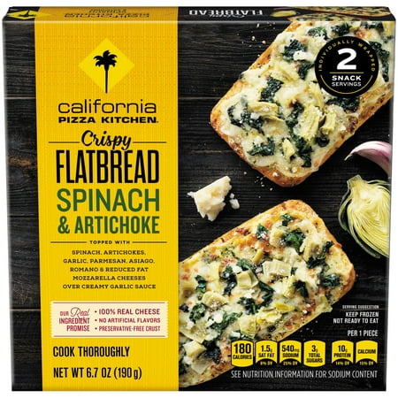 California Pizza Kitchen Spinach And Artichoke Crispy Flatbread