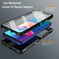 thumbnail image 3 of TJS for TCL 50 XE 5G (T614SP) / TCL 50 XE NXTPAPER 5G (T614WS) Phone Case, with Built-in Screen Protector, Full Body Protective Heavy Duty Hybrid Bumper Cover for TCL 50XE (Clear), 3 of 5