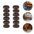 thumbnail image 2 of Troglfold caster cups 12pcs Furniture Caster Cups Chair Stoppers Felt Floor Protectors Furniture Feet Pad,2.17"X2.17"X0.55", 2 of 10