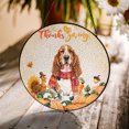 thumbnail image 3 of Happy Thanksgiving Basset Hound with Turkey Pumpkins Autumn Vibes Stained Glass Suncatcher Bassets Dog Breed Lovers Gifts Idea Window Hanging Sign Decor - 12018, 3 of 5