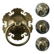 WHAMVOX 1 Pc Chinese Style Door Handle Retro Door Knocker Antique Brass Door Pull Ring