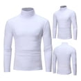 thumbnail image 4 of A Camisa De Fondo Simple Cuello Tortuga Manga Larga Hombres, 4 of 8