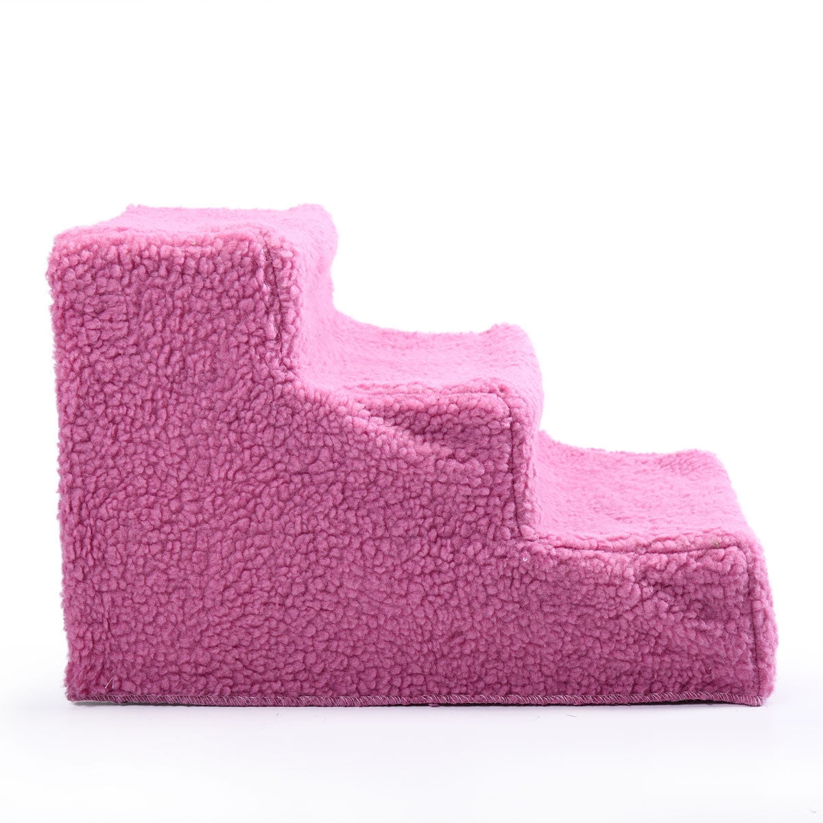 Veryke Lightweight Portable Removable Pet Steps Stairs for Dogs Cats with Cover, Hold Up 70 lbs, Washable Carpet Tread, Pink Veryke Lightweight Portable Removable Pet Steps Stairs for Dogs Cats with Cover, Hold Up 70 lbs, Washable Carpet Tread, Pink