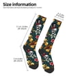 thumbnail image 2 of JUNZAN Fun Novelty Knee Warmer High Socks Vintage Casino Chips Design, 2 of 6