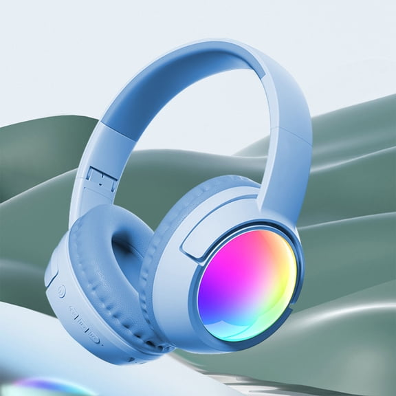 Wireless and Wired Headphones with Microphone, Bluetooth 5.4 Headphones, Folding Lightweight On-Ear Headphones for Smartphone Tablet Computer