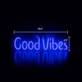 thumbnail image 4 of Led Neon Wall Sign Good Vibes Usb Light Wall Decor Art Neon Sign Festival Light Para Navidad Decoración Del Hogar Dormitorio Oficina Boda Fiesta De Cumpleaños Minnieouse HA020045-00, 4 of 5