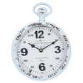 thumbnail image 5 of DecMode 8"W, 11"H Multi Colored Metal Pocket Watch Style Wall Clock (2 Count), 5 of 11
