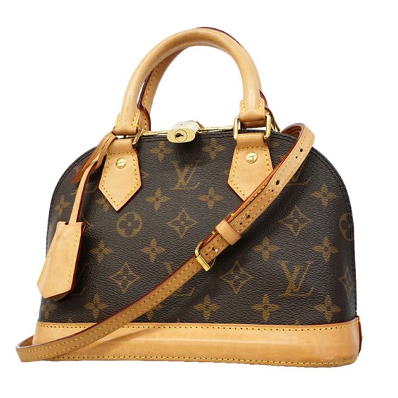Pre-Owned Louis Vuitton Alma BB Monogram Handbag M53152 Brown 2-way bag for women