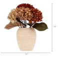 thumbnail image 4 of My Texas House Fall Faux Hydrangea Floral Arrangement in Ceramic Vase, Multicolor, 15", 4 of 4