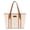 Coffee-Beige, variant on Wrangler Woven Tote Bag for Women Top Handle Satchel Handbag, Brown