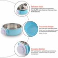 thumbnail image 3 of Jaula para perros, cuenco extraíble de acero inoxidable para colgar, cuenco para mascotas, cuenco pequeño para agua, comedero para perros, gatos, conejos, Birdsgreen Pet Supplies, 3 of 5