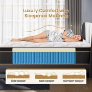 BedStory Dreams 10 Firm Twin Hybrid Mattress in a Box, Euro Top, Adult