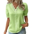 thumbnail image 1 of Dames Verticales à Rayures à Manches Blouse Décontractée Tenue de Vacances de Style Élégant, 1 of 7