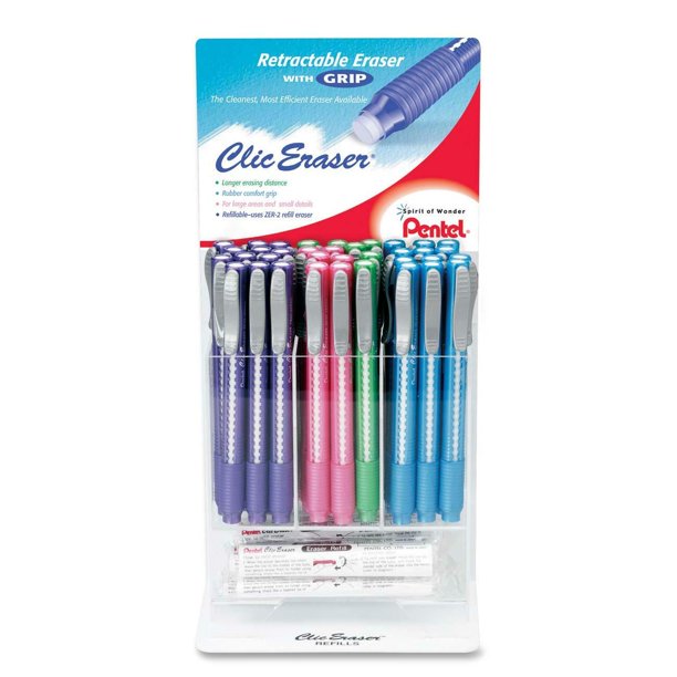 Pentel Clic Eraser Retractable PenShaped Eraser