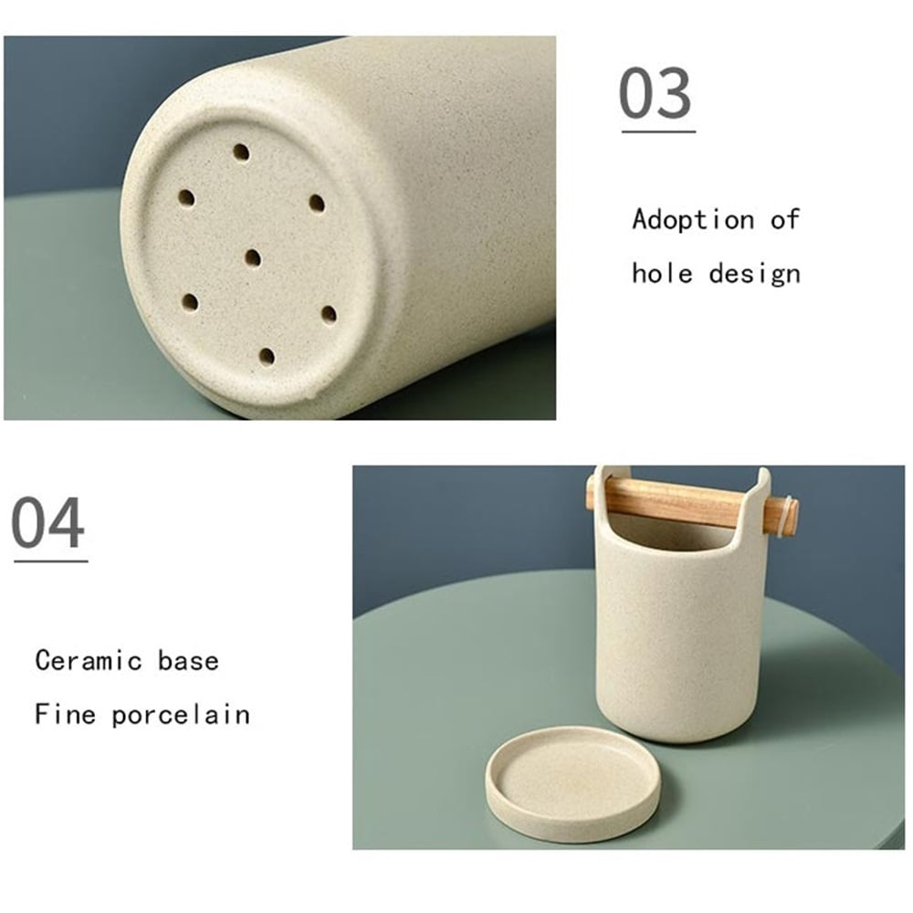 Kitchen Utensil Holder Ceramic Utensil Crock Cooking Tool Spatula Organizer