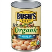 Bush's Canned Organic Garbanzo Beans, Canned Chickpeas, 15 oz Can