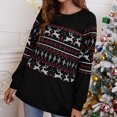 thumbnail image 4 of Moda mujer Navidad Casual manga larga cuello redondo señoras Tops sudaderas Fridja  fhghd806, 4 of 5