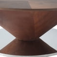 thumbnail image 6 of bokifol Round Coffee Table for Living Room,Modern Wooden Coffee Table with Solid Wood Veneered,35.43" Conical shape Circle Center Table Accent Tea Table,Brown, 6 of 9