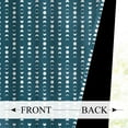thumbnail image 2 of Mizhona Blackout Curtains for Living Room Bedroom Teal Window Curtains Sun Moon Stripes Curtains Set of 2,52"x96", 2 of 5