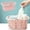 Pink, variant on Lunxisen 1 Pcs Plastic Bath Basket Openwork Storage Crate for Bathroom Organization Fruit Vegetable Holder with Handle(S)