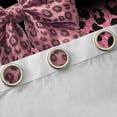 thumbnail image 4 of Erosebridal Cheetah Print Bowtie Blackout Curtains Set of 2 (52x84 Each) for Girls Women ,Teens Bling Glitter Print Window Curtains,Microfiber Bedroom Decor, 4 of 6