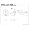 thumbnail image 2 of Kingston Brass KB2631MLTO Kingston Brass Milano Single Handle Tub Faucet, 2 of 2