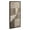 Brown, variant on Kate and Laurel Sylvie Curved Grid Abstract on Neutral Linen Framed Canvas Wall Art by The Creative Bunch Studio, 18x40 Gray, Modern Geometric Abstract Art for Wall