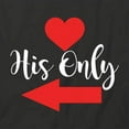 thumbnail image 2 of His Only T-Shirt | Happily Married Black Tee Gift, 2 of 5