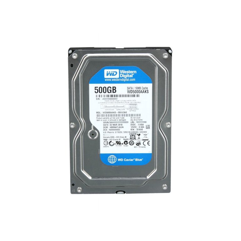 Western Digital Blue WD5000AAKS 500GB 7200 RPM 16MB Cache SATA 3.0