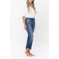 thumbnail image 5 of Flying Monkey- High Rise Crop Flare with Step Hem Detail Jean - F5245, 5 of 8