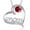 Red, variant on Heart Mom Jewelry Cubic Zircon 925 Silver Necklace Pendant Women Party Gift