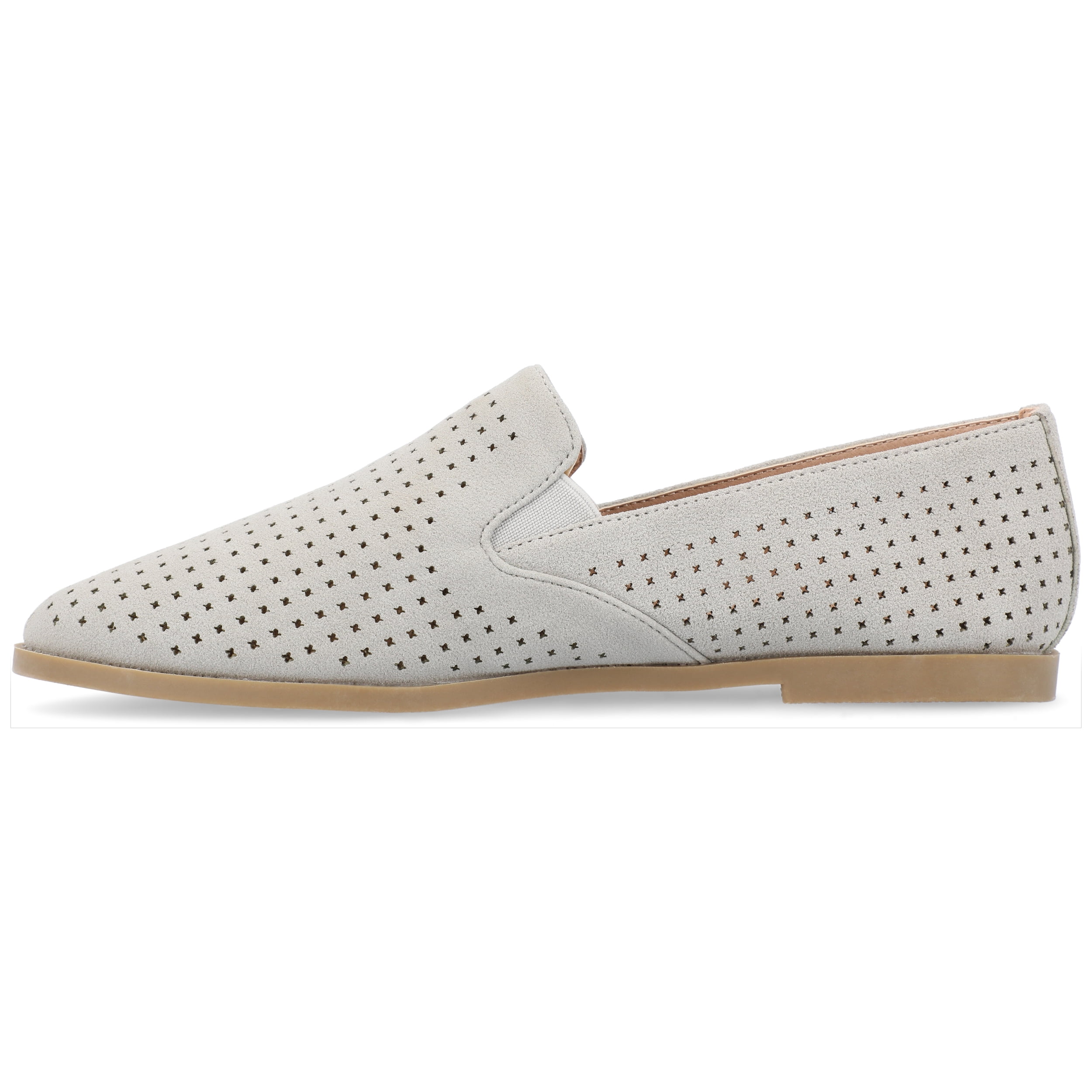 Journee Womens Lucie Slip On Almond Toe Loafer Dress Flats, Widths Available