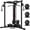 Black home gym system/120lbs Plates, variant on FORGEMUS Cable Crossover Machine, Multi‑Functional Home Gym Trainer, Height‑Adjustable Dual Pulley System, Pull‑Up Bar & Full Accessories for Full‑Body Strength Workouts