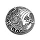 thumbnail image 1 of Escudo medieval Broches Pin Capa Chal Pin Joyería 6 Hugo Vintage Viking Norse Broche, 1 of 9
