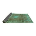 thumbnail image 2 of Ahgly Company Indoor Square Persian Turquoise Blue Traditional Area Rugs, 5' Square, 2 of 4