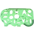 thumbnail image 2 of Juego de 6 plantillas de medición de plástico para encofrados de construcción, reglas de dibujo geométrico para oficina, escuela, estudiantes, regalo para niños, 2 of 8