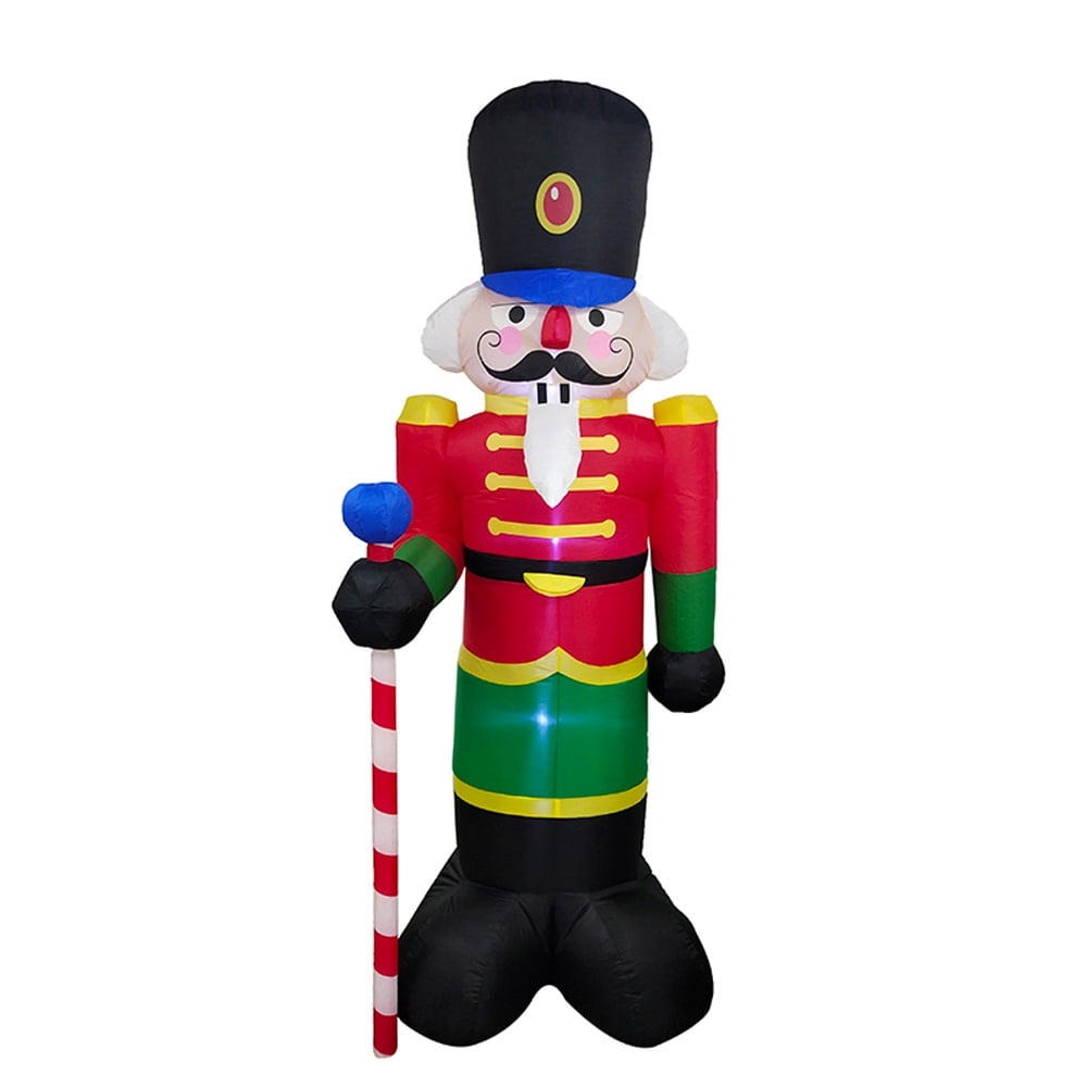 ALEKO Giant Inflatable Nutcracker with UL Certified Blower and LED